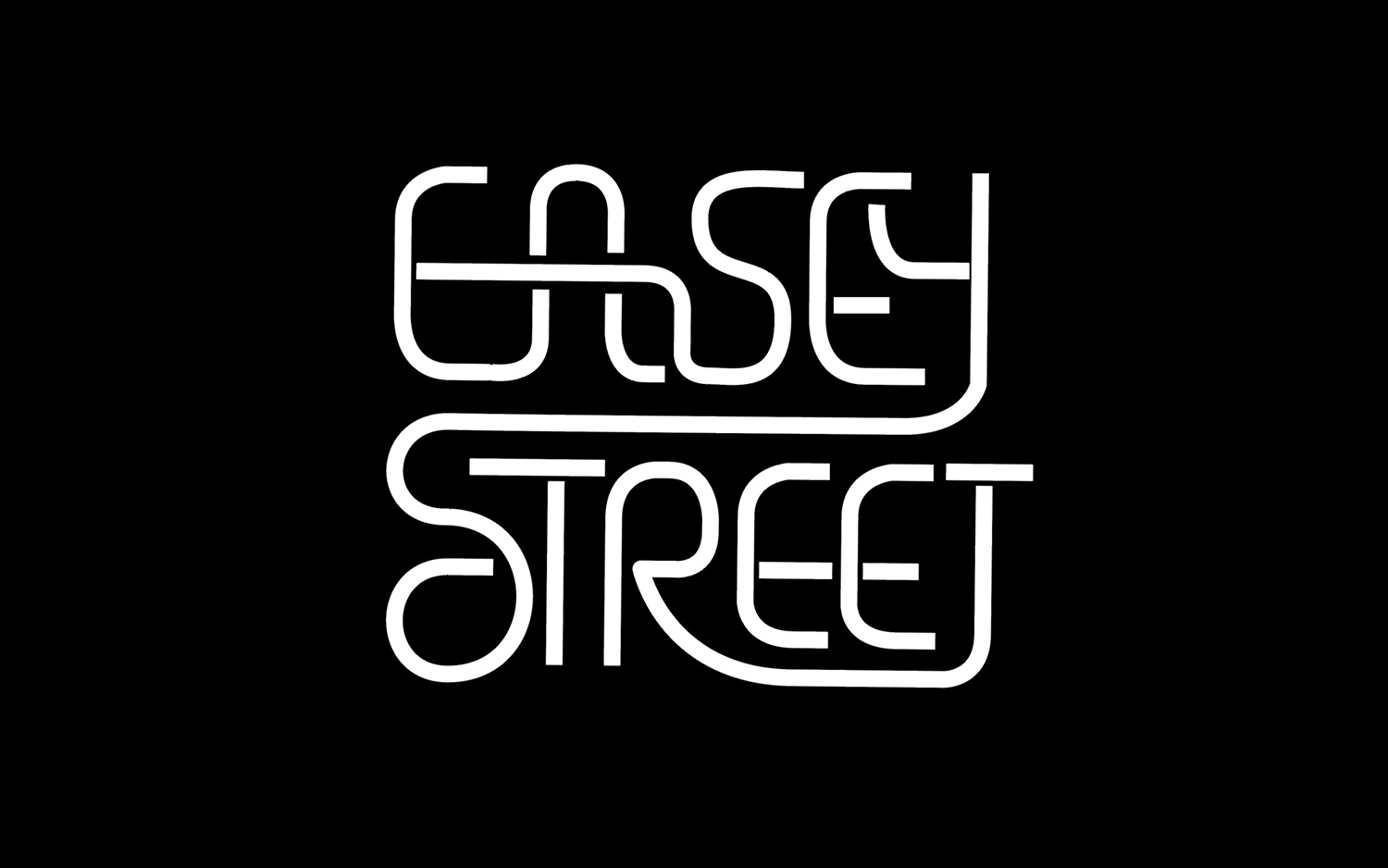 Many lines crossing like roads, forming a logotype.